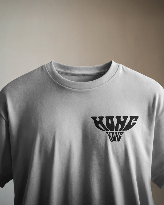 Hong Kong Distorted T-Shirt - Blue