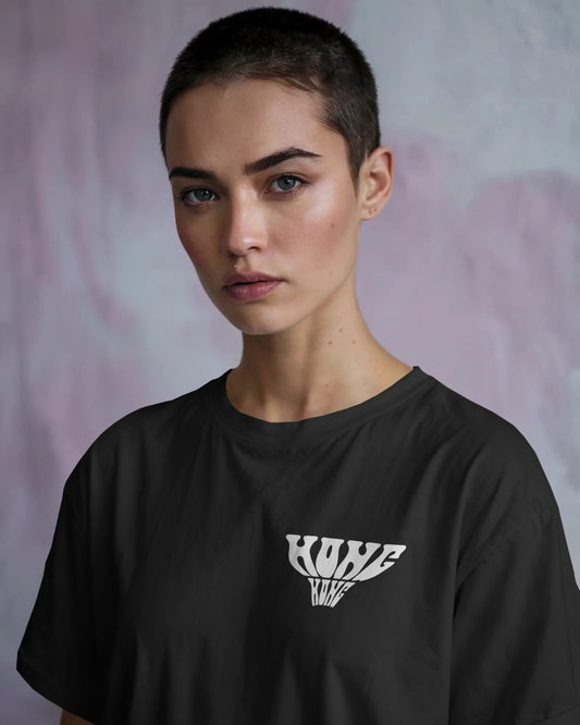 Hong Kong Distorted T-Shirt - Black