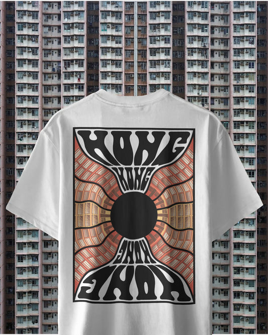 Hong Kong Distorted T-Shirt - White